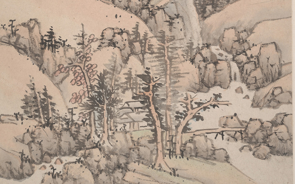 山水册页高清_蓝瑛山水册页高清_山水册页蓝瑛高清_蓝瑛_明代