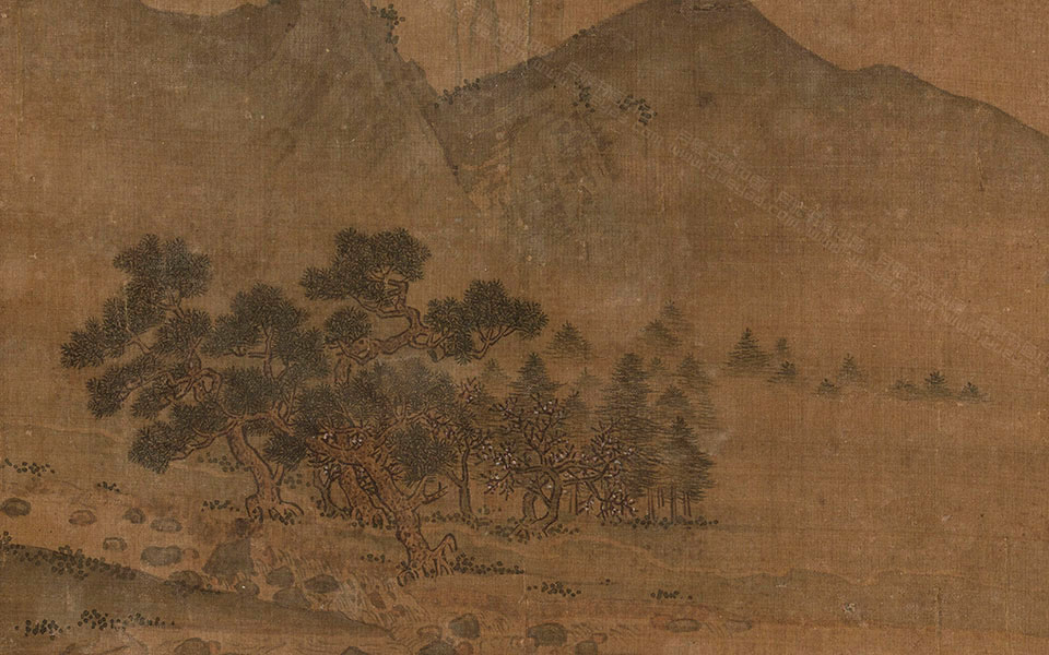山水图高清_米元辉山水图高清_山水图米元辉高清_米元辉_宋代_25.3×25.2