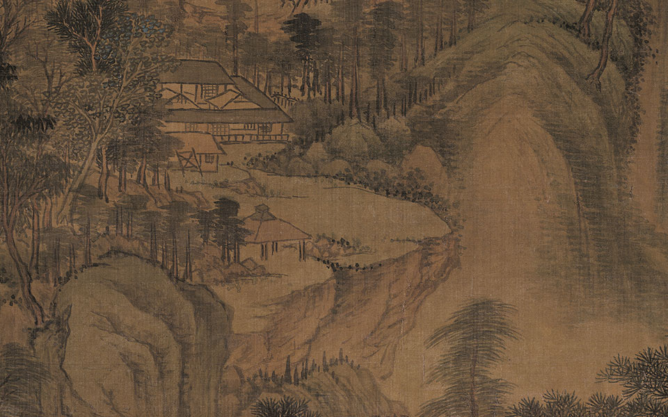 南山积翠图高清_王时敏南山积翠图高清_南山积翠图王时敏高清_王时敏_清代_147.1x66.4