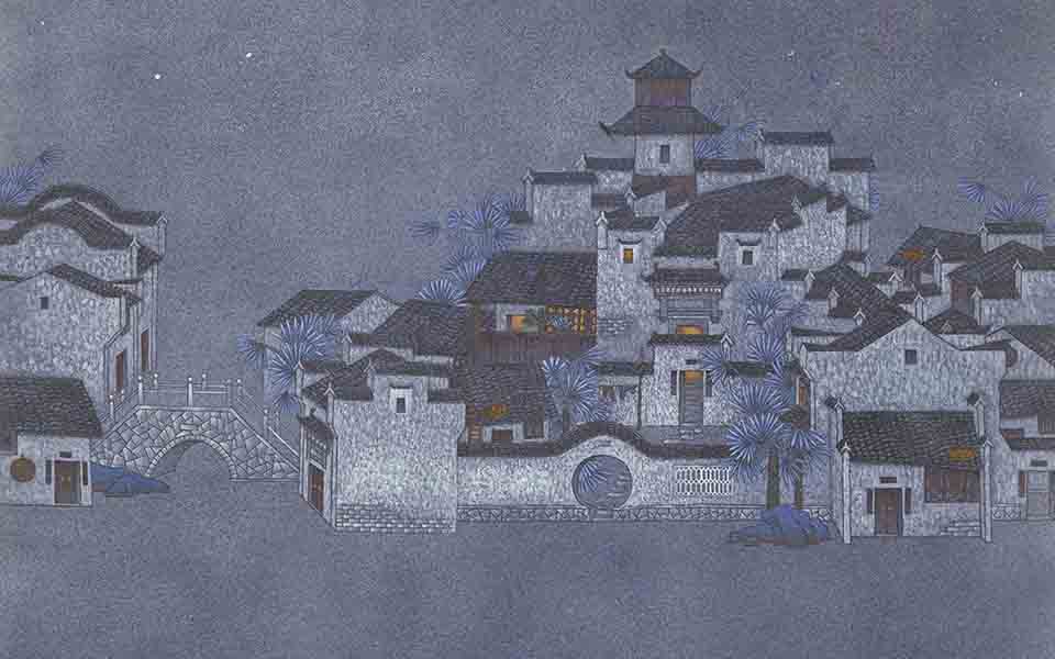 夜·之六高清_夜·之六张冬青高清_张冬青夜·之六高清_张冬青_当代
