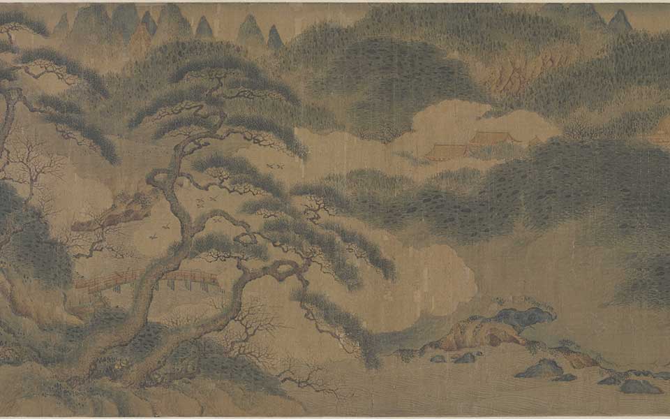 万松金阙图卷高清_赵伯骕万松金阙图卷高清_万松金阙图卷赵伯骕高清_赵伯骕_宋代