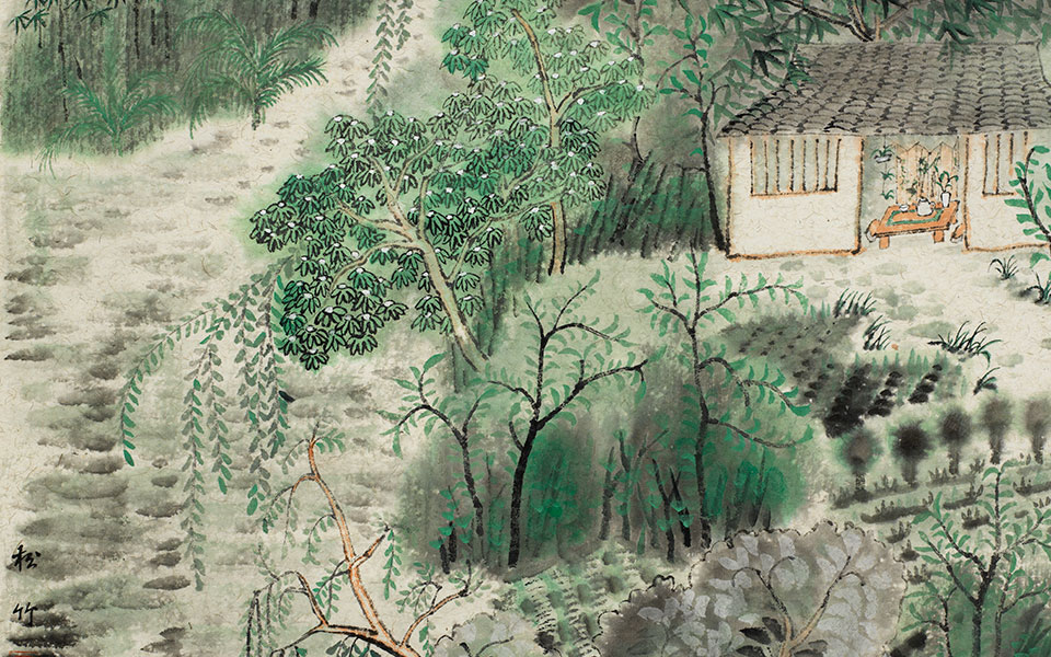 田园心象系列之绿媚清涟高清_田园心象系列之绿媚清涟周松竹高清_周松竹田园心象系列之绿媚清涟高清_周松竹_当代