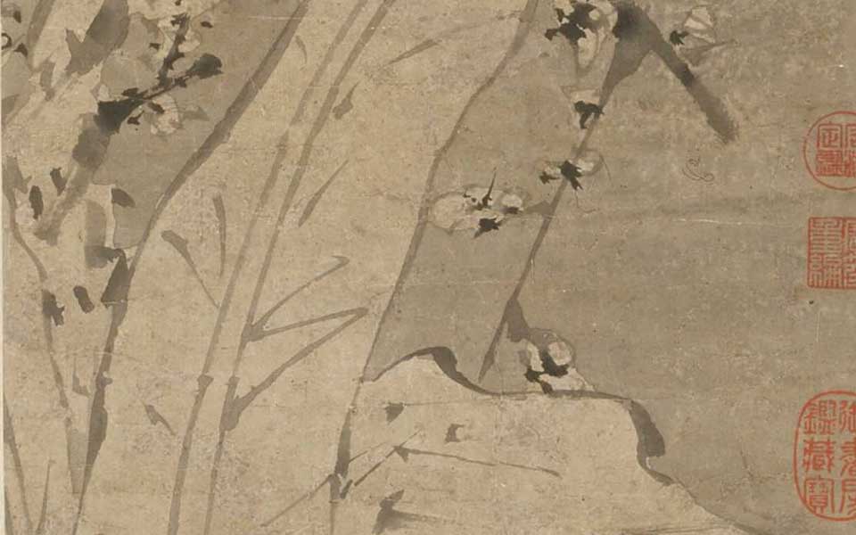 梅花蕉叶图轴高清_梅花蕉叶图轴徐渭高清_徐渭梅花蕉叶图轴高清_徐渭_明代