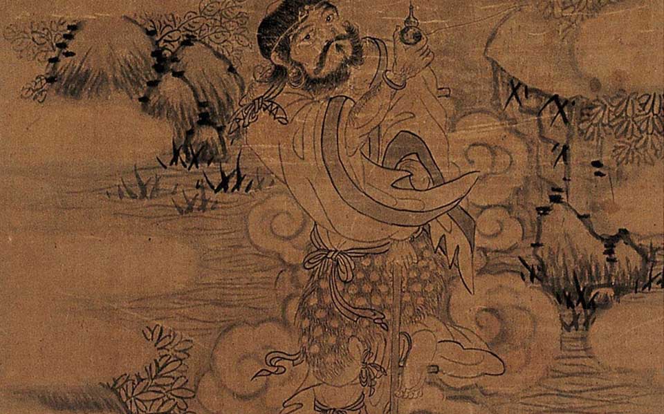 人物中堂高清＿人物中堂罗聘高清＿罗聘人物中堂高清＿罗聘＿清代