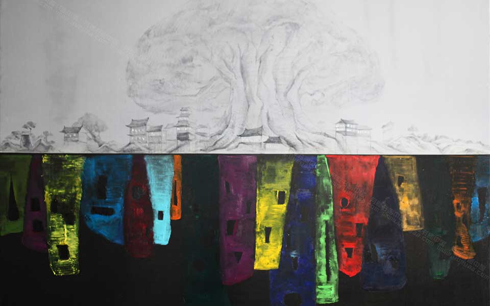 2013哈尔滨师范美术学院毕业展作品 刘微 不同120x160cm高清
