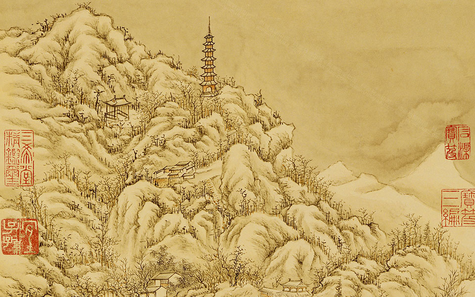 西湖十景之断桥残雪高宗高清_佚名西湖十景之断桥残雪高宗高清_西湖十景之断桥残雪高宗佚名高清_佚名_清代