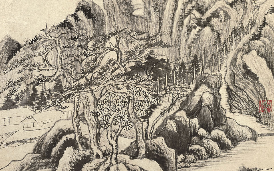 山水仿古册高清_董其昌山水仿古册高清_山水仿古册董其昌高清_董其昌_明代