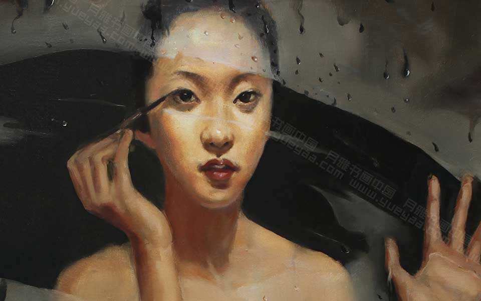 2013哈尔滨师范美术学院毕业展作品 李家旂 油画作品雾120x80cm高清