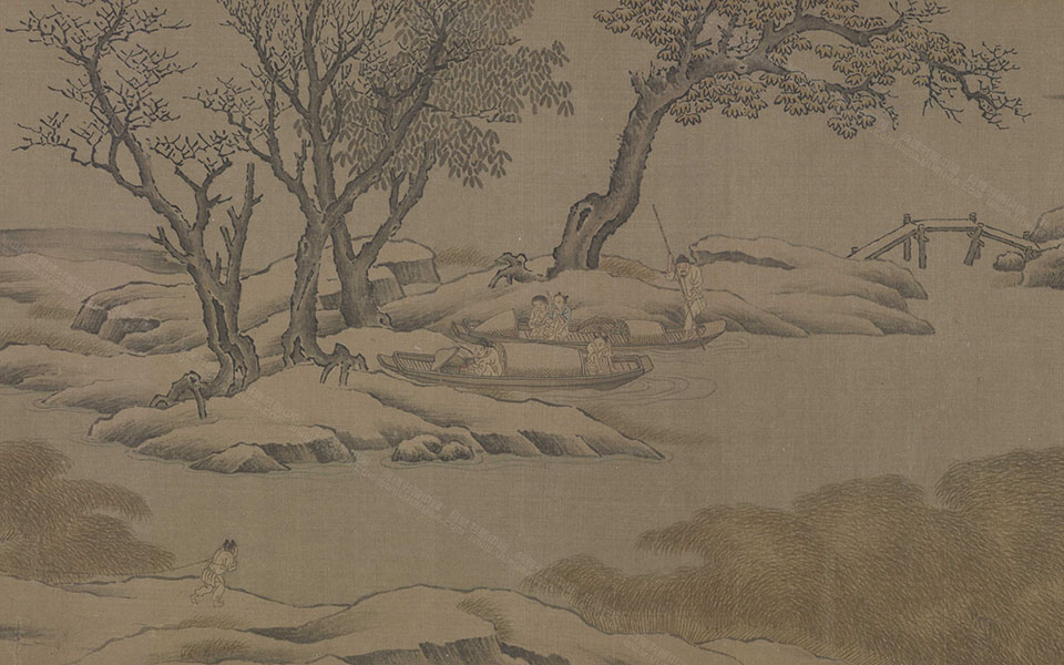 雪渔图高清_佚名雪渔图高清_雪渔图佚名高清_佚名_宋代_2