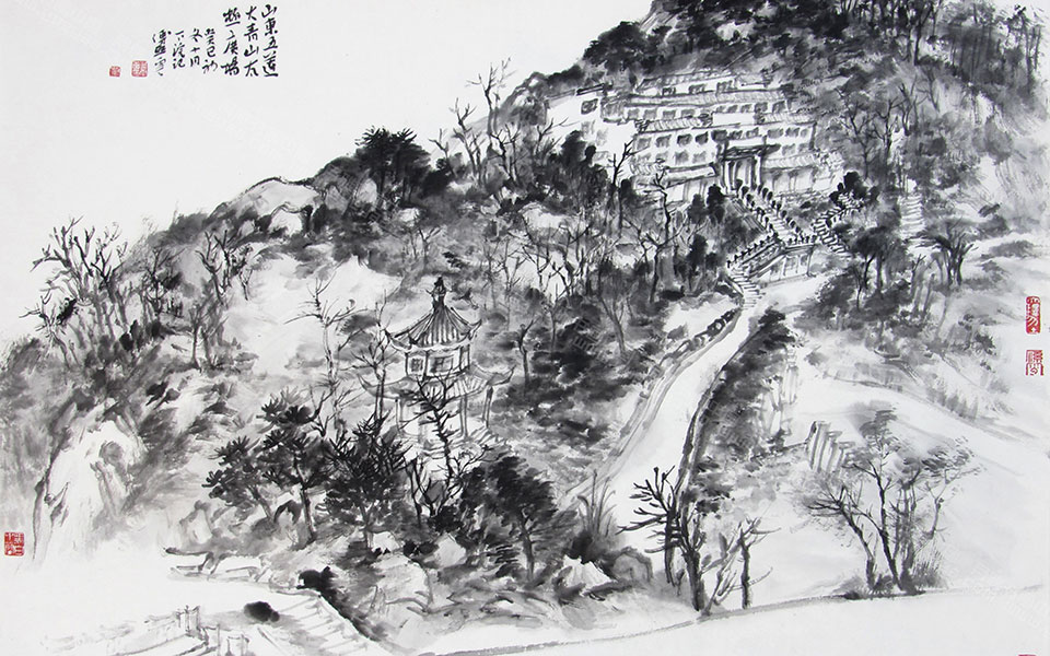 2013年11月山东五莲写生大青山太极广场高清_2013年11月山东五莲写生大青山太极广场付熙云高清_付熙云2013年11月山东五莲写生大青山太极广场高清_付熙云_当代