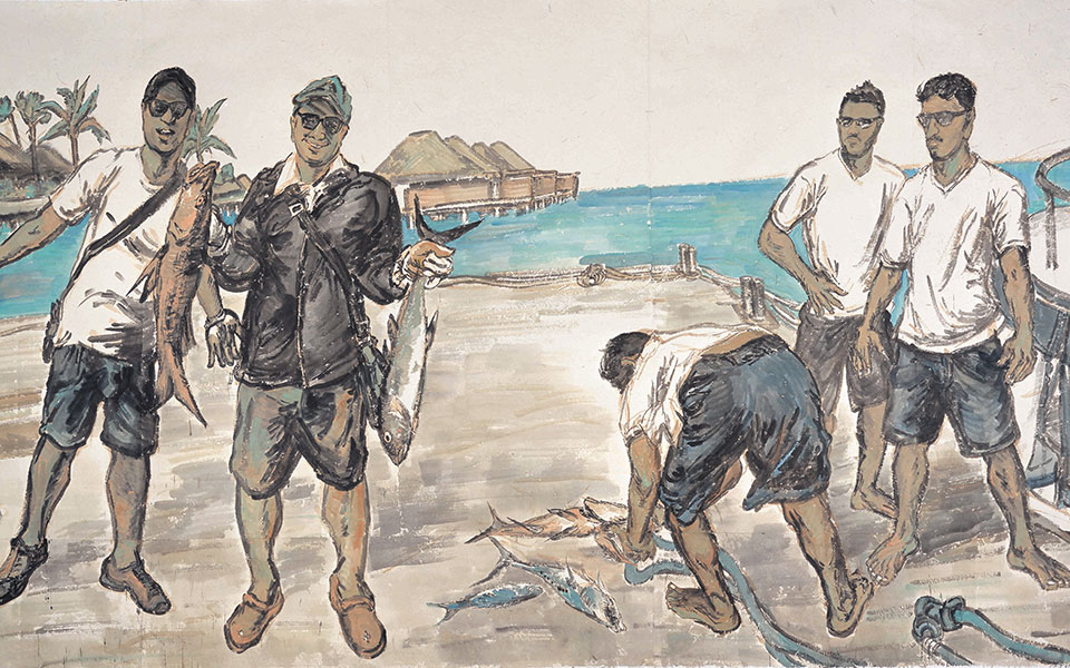 海钓归来高清_海钓归来范扬高清_范扬海钓归来高清_范扬_当代