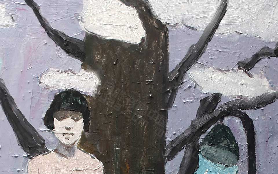 2013哈尔滨师范美术学院毕业展作品 李磊 闲暇60x90cm高清