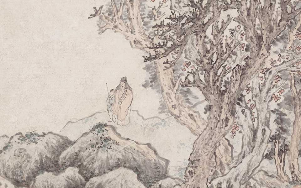静庵老人图高清_静庵老人图沈士充高清_沈士充静庵老人图高清_沈士充_明代