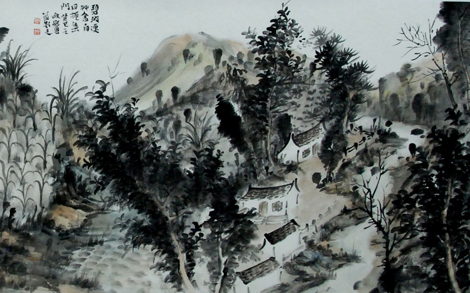 碧波连草舍高清_碧波连草舍付熙云高清_付熙云碧波连草舍高清_付熙云_当代