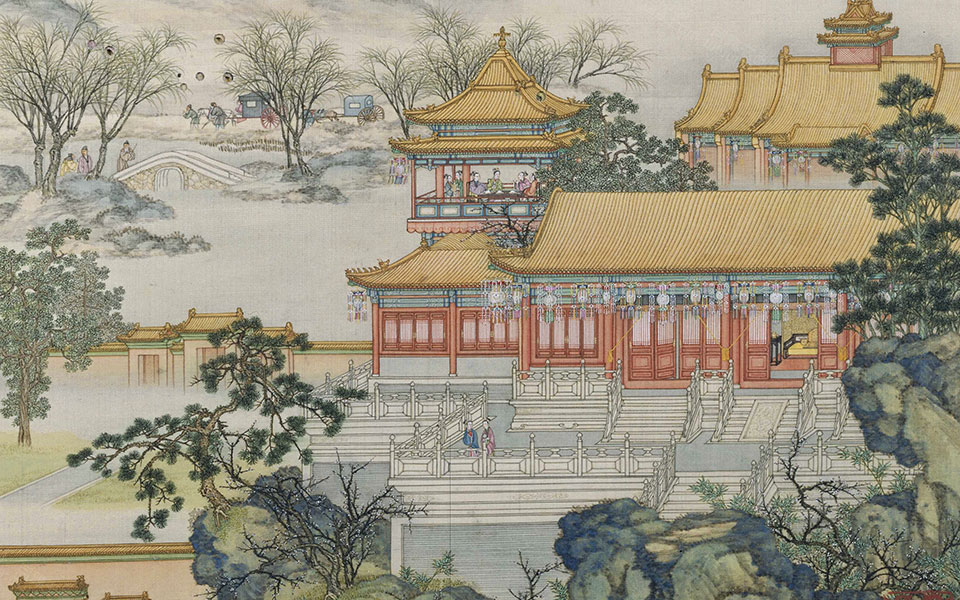 山水楼阁图册高清_山水楼阁图册陈枚高清_陈枚山水楼阁图册高清_陈枚_清代