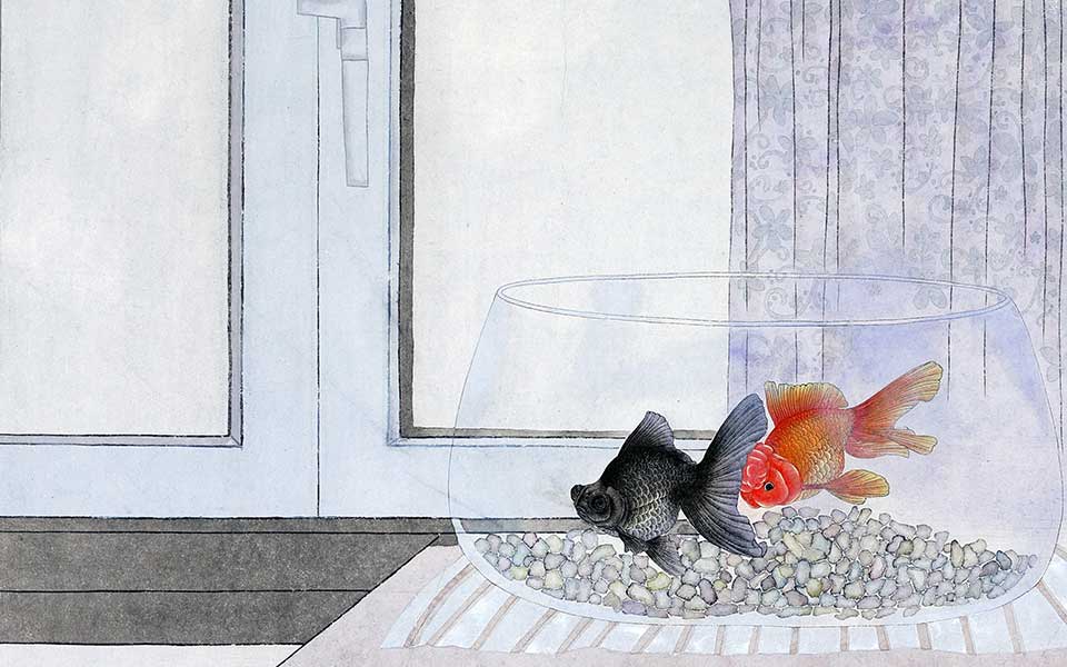 2013哈尔滨师范美术学院毕业展作品 门乐 无题系列右上68cmX68cm高清