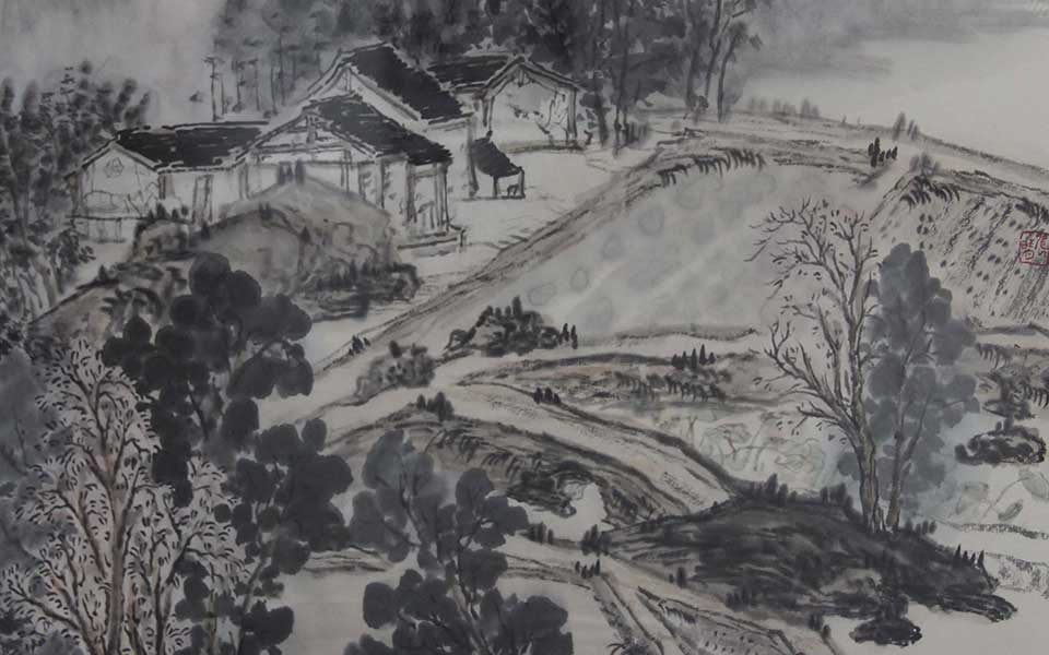 2013天津美院毕业展国画作品204高清