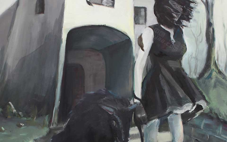 2013哈尔滨师范美术学院毕业展作品 彭王明 油画作品殇120x80cm高清