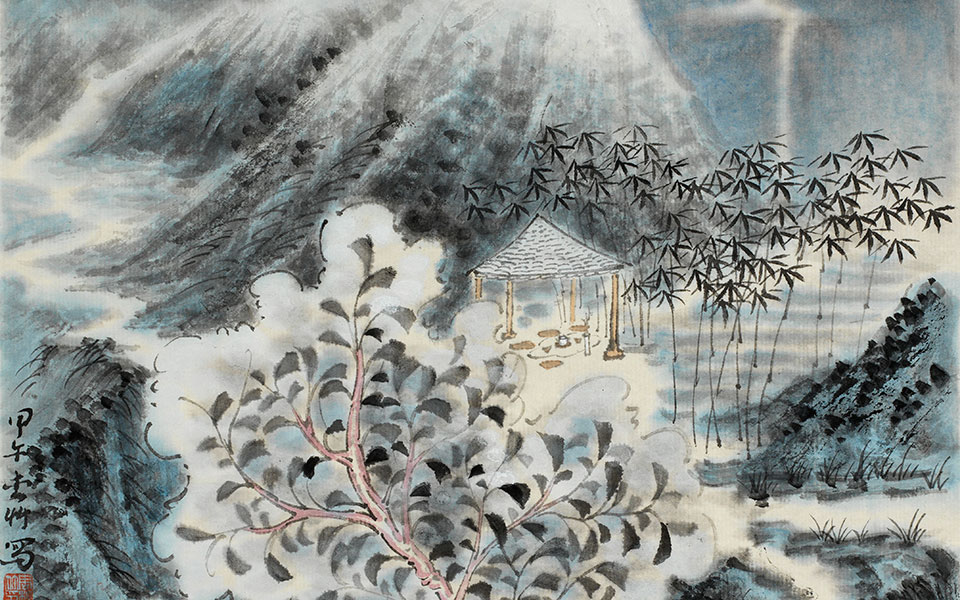 清寂归隐图高清_清寂归隐图周松竹高清_周松竹清寂归隐图高清_周松竹_当代