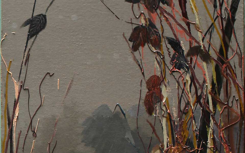2013哈尔滨师范美术学院毕业展作品 王威 活着140x50cm高清