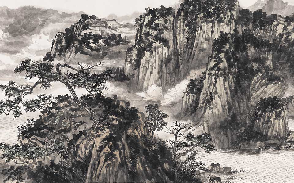 雨过山色清之十高清_雨过山色清之十李秋喜高清_李秋喜雨过山色清之十高清_李秋喜_当代