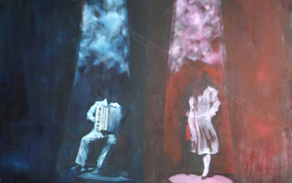 2013哈尔滨师范美术学院毕业展作品 史晟宇 红尘150x150cm高清
