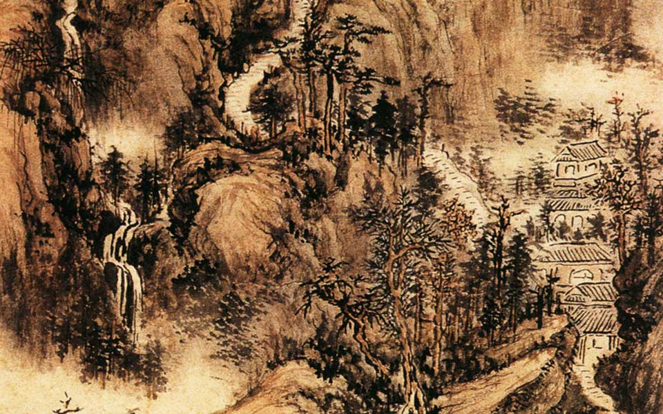 苍翠凌天图高清_苍翠凌天图髡残高清_髡残苍翠凌天图高清_髡残_清代