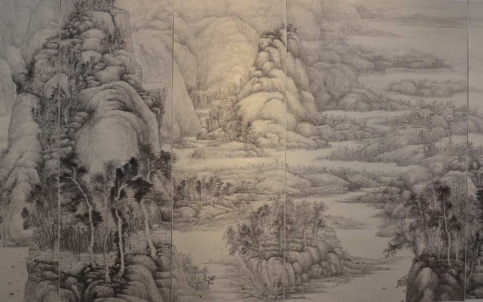 2013中国美院毕业展国画作品高清