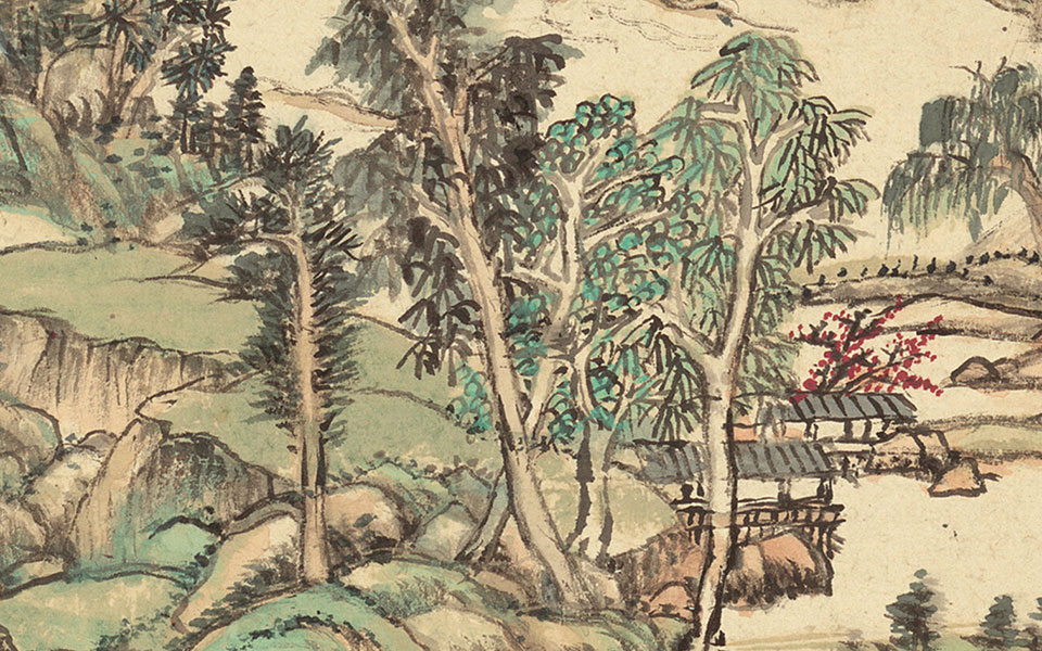 山水十二开7高清_王原祁山水十二开7高清_山水十二开7王原祁高清_王原祁_清代