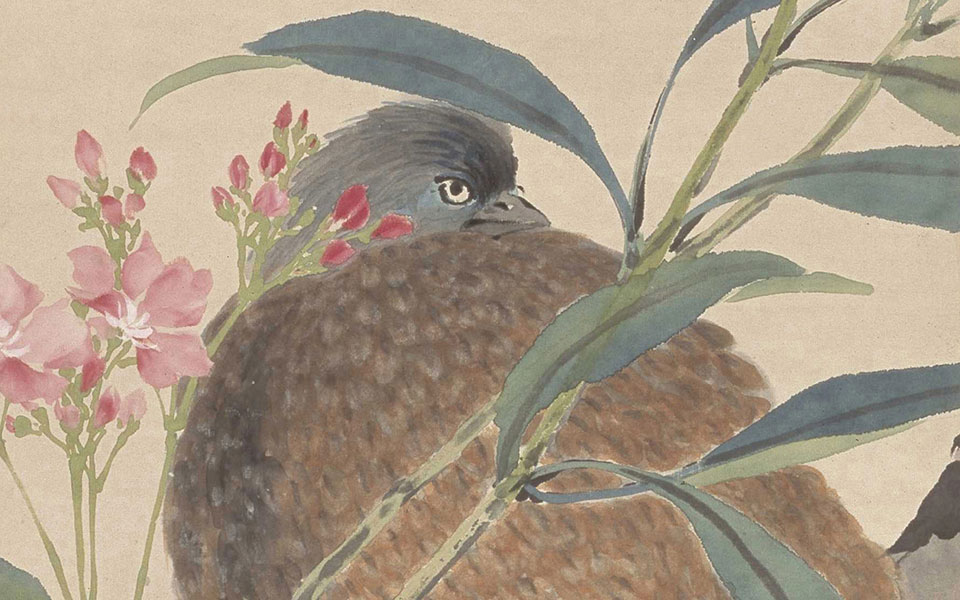 花卉四条屏高清_花卉四条屏任熊高清_任熊花卉四条屏高清_任熊_清代