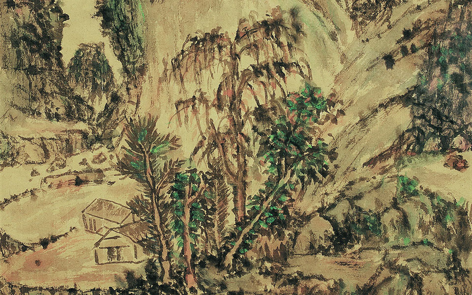 山居图高清_山居图马啸高清_马啸山居图高清_马啸_当代