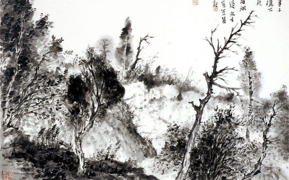 苇子沟写生高清_苇子沟写生付熙云高清_付熙云苇子沟写生高清_付熙云_当代