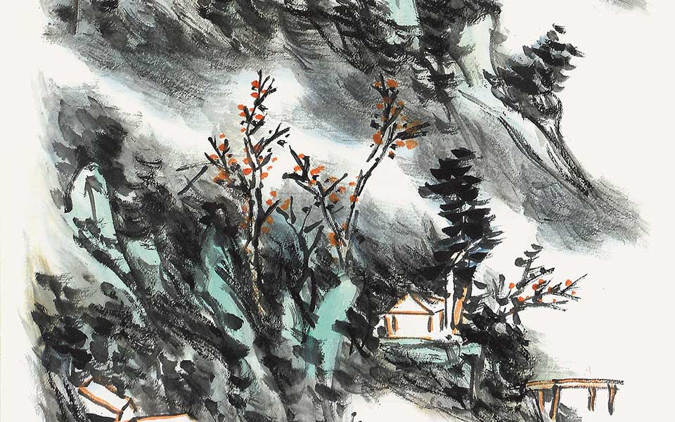 青山几叠护云屏高清_青山几叠护云屏李毅峰高清_李毅峰青山几叠护云屏高清_李毅峰_当代