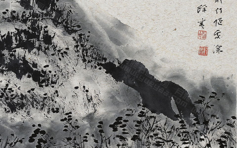 空山行远高清_徐寒空山行远高清_空山行远徐寒高清_徐寒_当代