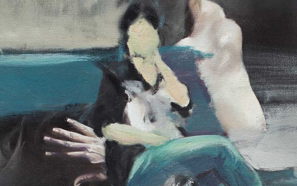 2013哈尔滨师范美术学院毕业展作品 樊兆平 油画作品成长系列160x90cm高清