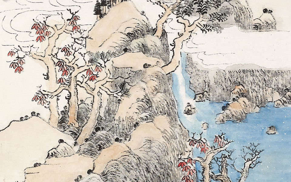 丹叶青山高清_丹叶青山张筱膺高清_张筱膺丹叶青山高清_张筱膺_当代