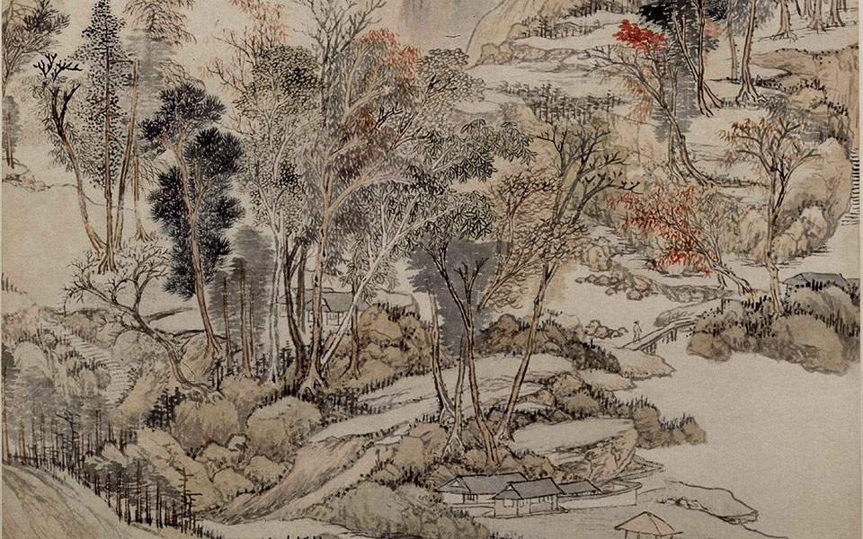 虞山枫林图高清_王翚虞山枫林图高清_虞山枫林图王翚高清_王翚_清代