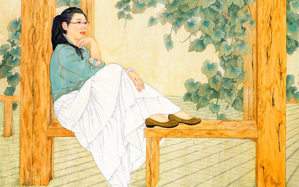 2013哈尔滨师范美术学院毕业展作品 张瀚文 初夏120cmX150cm高清