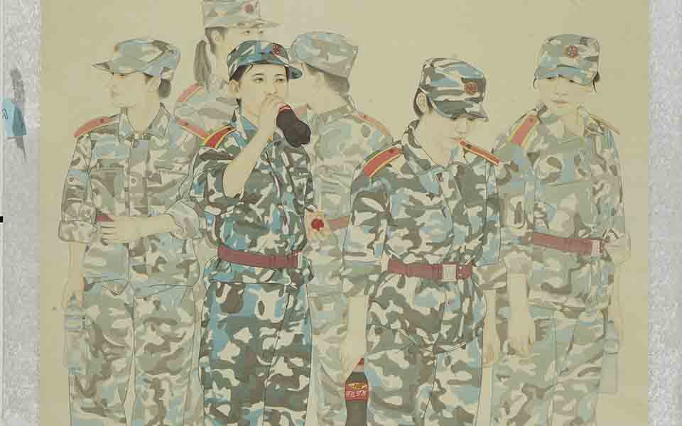 军训小憩高清_军训小憩肖玉文高清_肖玉文军训小憩高清_肖玉文_当代