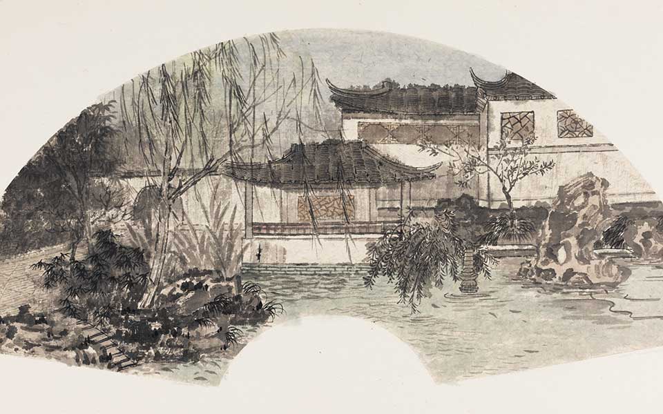 扇面作品3高清_扇面作品3李秋喜高清_李秋喜扇面作品3高清_李秋喜_当代