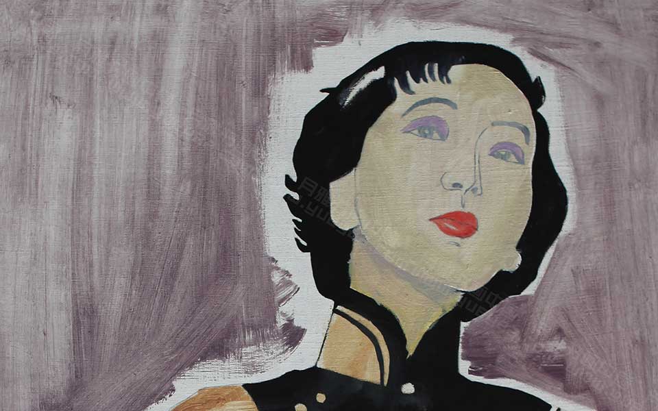 2013哈尔滨师范美术学院毕业展作品 方凯静 油画作品350x60cm高清