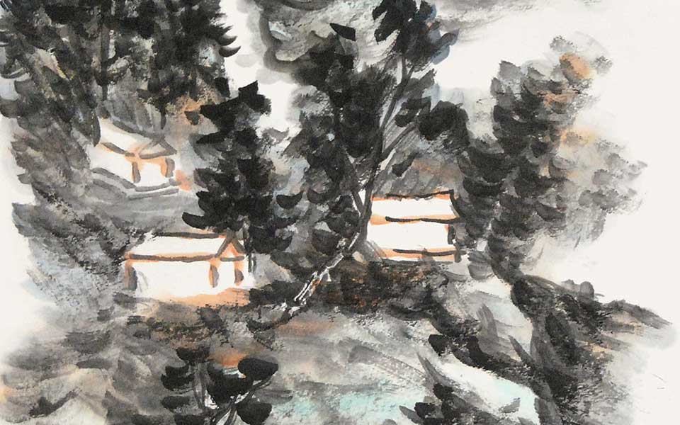 山深气清图高清_山深气清图李毅峰高清_李毅峰山深气清图_李毅峰_当代