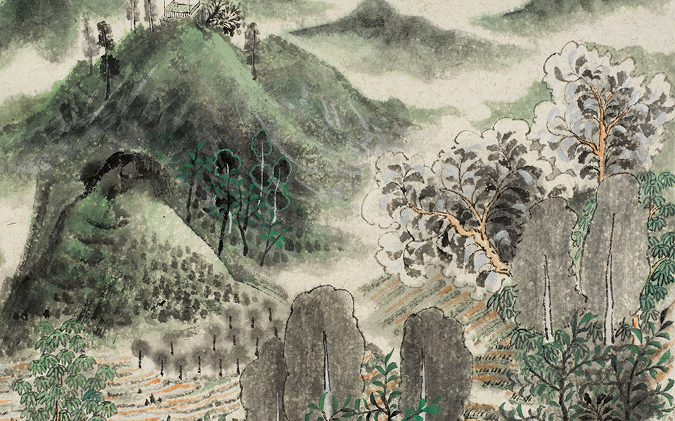 田园心象系列之空山话语尽风流高清_田园心象系列之空山话语尽风流周松竹高清_周松竹田园心象系列之空山话语尽风流高清_周松竹_当代