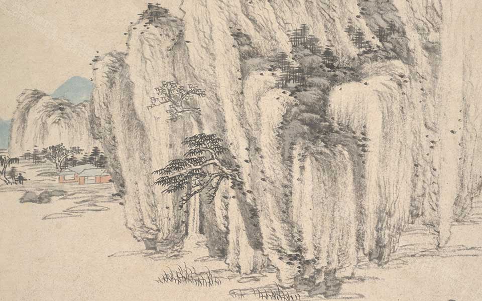 仿宋元山水图2高清_王鉴仿宋元山水图2高清_仿宋元山水图2王鉴高清_王鉴_清代