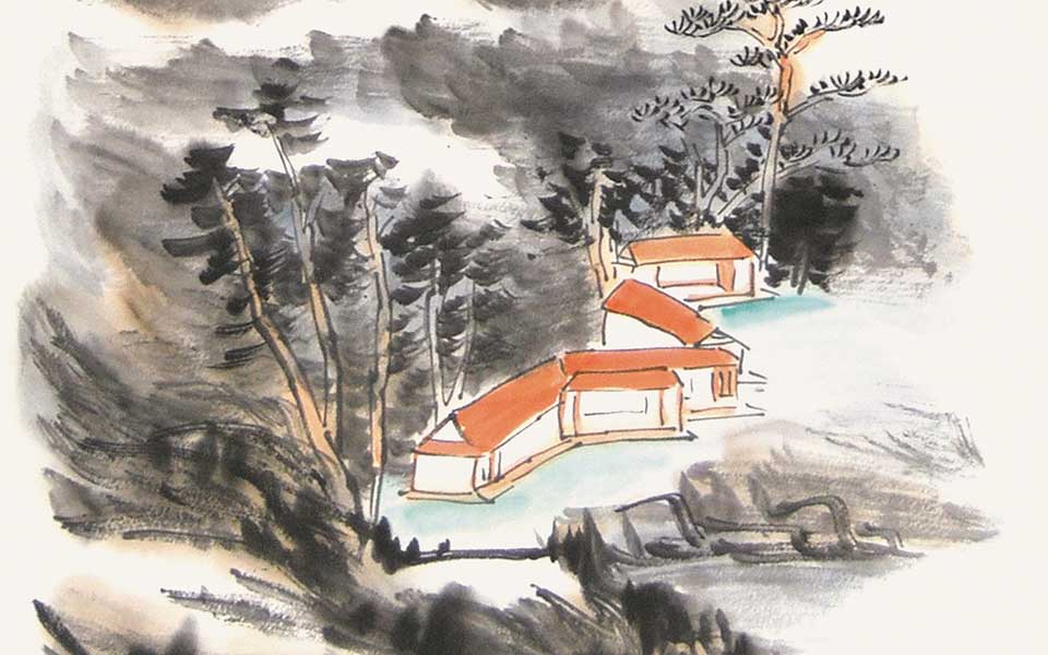 三更山深好坐禅高清_三更山深好坐禅李毅峰高清_李毅峰三更山深好坐禅高清_李毅峰_当代