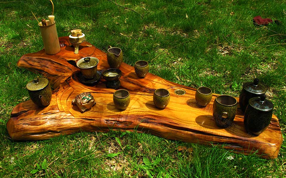 2013哈尔滨师范美术学院毕业展作品 李锡鹏 陶瓷作品茶具110cm×55cm×33cm高清